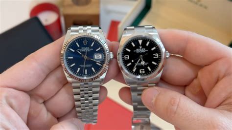 datejust 36 vs explorer 36